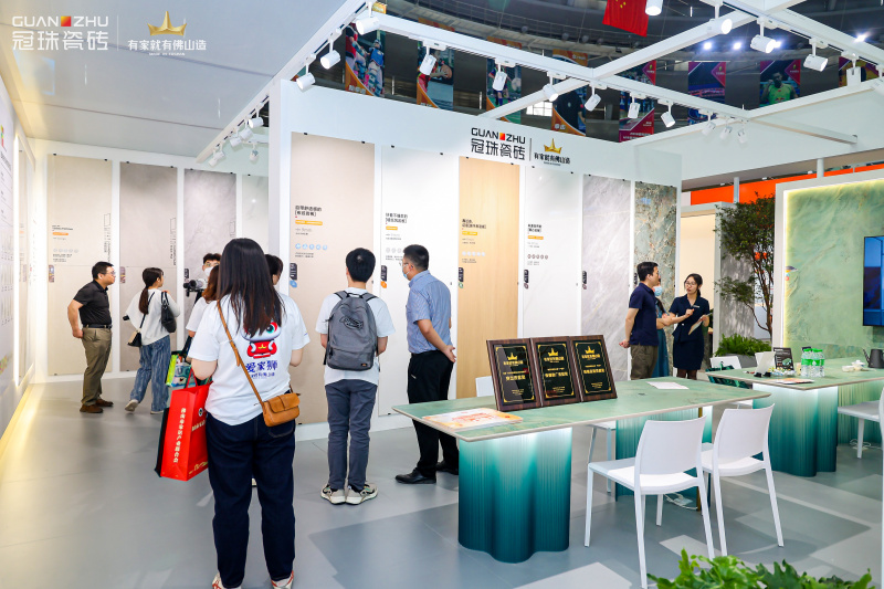 冠珠瓷磚展會現場